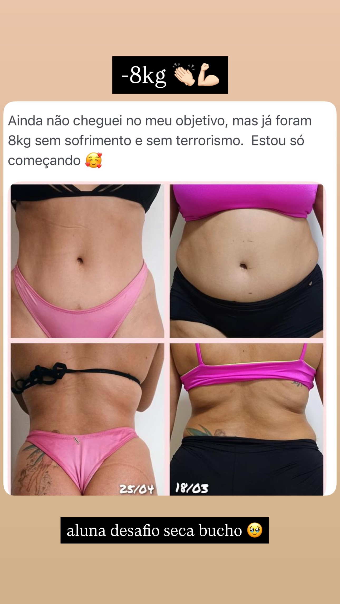 Depoimento real de aluna 7